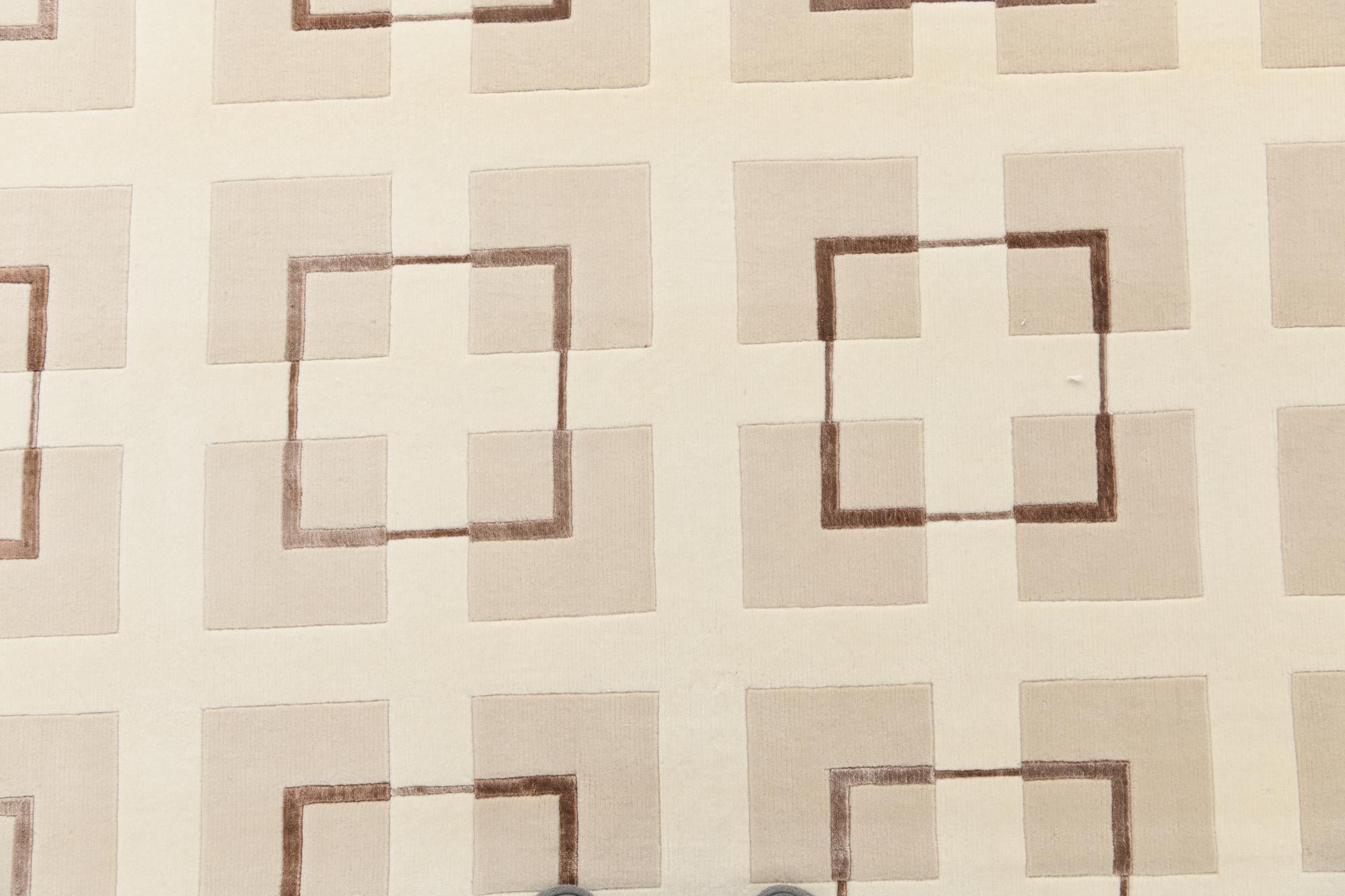 6' 7 x 9' 10 Hand Knotted Darya Wool Rug