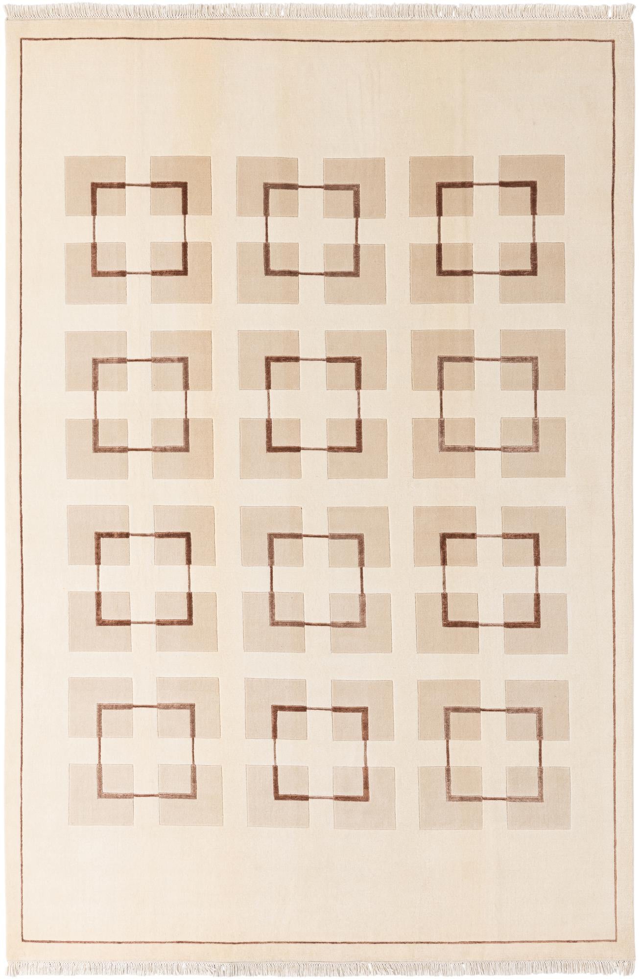 6' 7 x 9' 10 Hand Knotted Darya Wool Rug