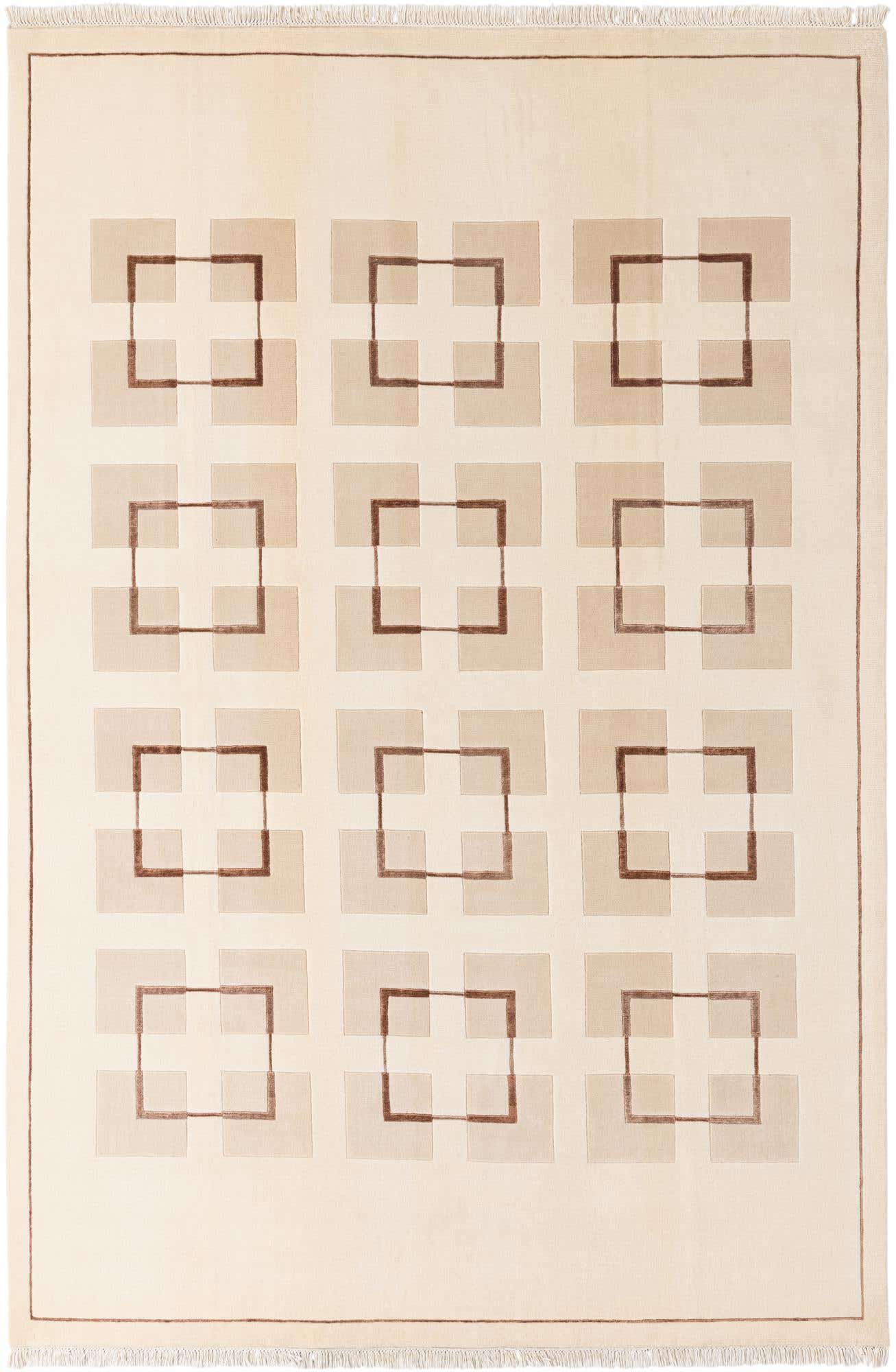 6' 7 x 9' 10 Hand Knotted Darya Wool Rug