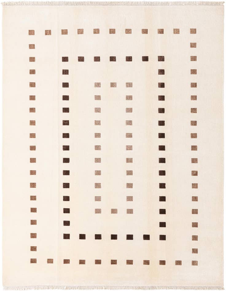 Detail image of 6' 7 x 9' 11 Hand Knotted Darya Wool Rug