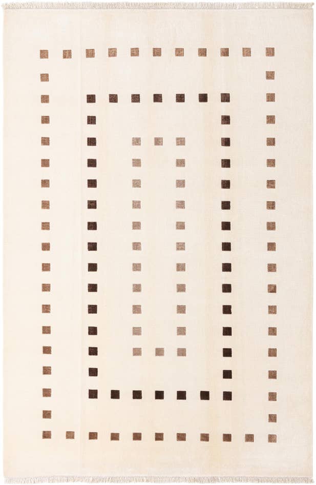 Detail image of 6' 7 x 9' 11 Hand Knotted Darya Wool Rug