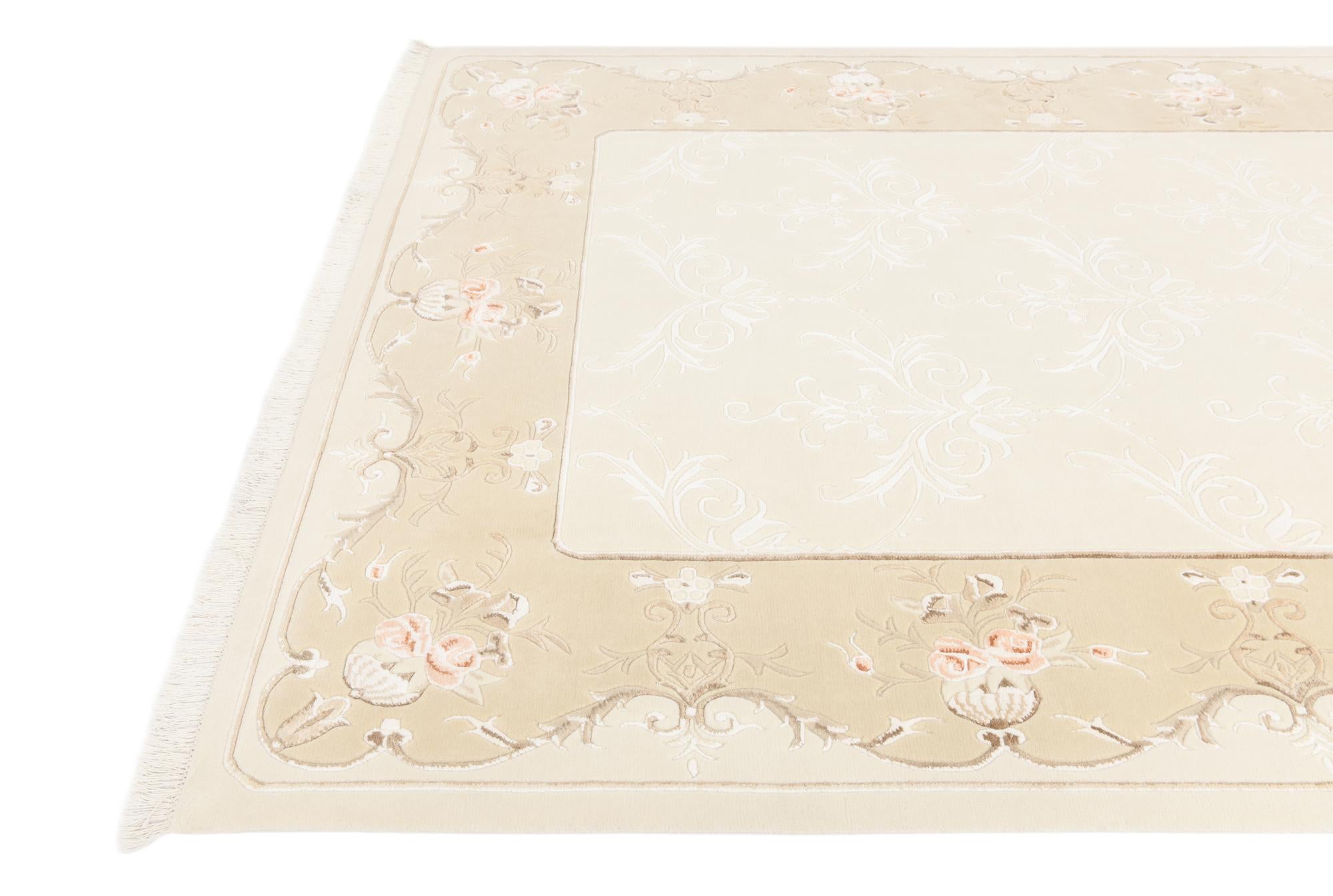 7' x 9' 6 Hand Knotted Darya Wool Rug