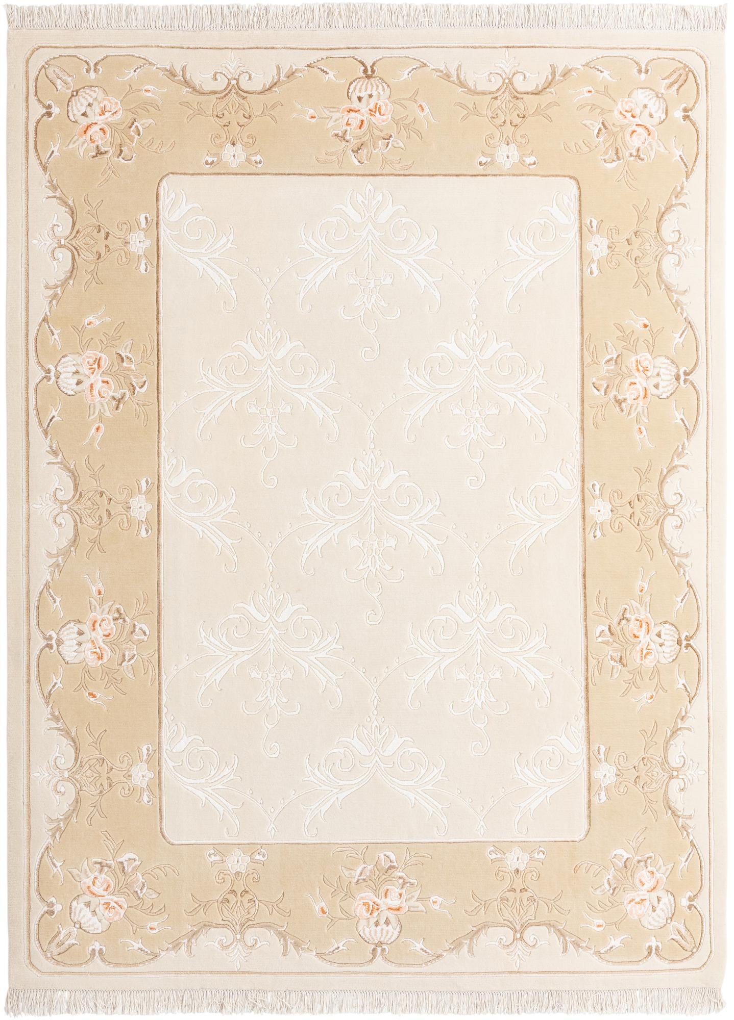 7' x 9' 6 Hand Knotted Darya Wool Rug