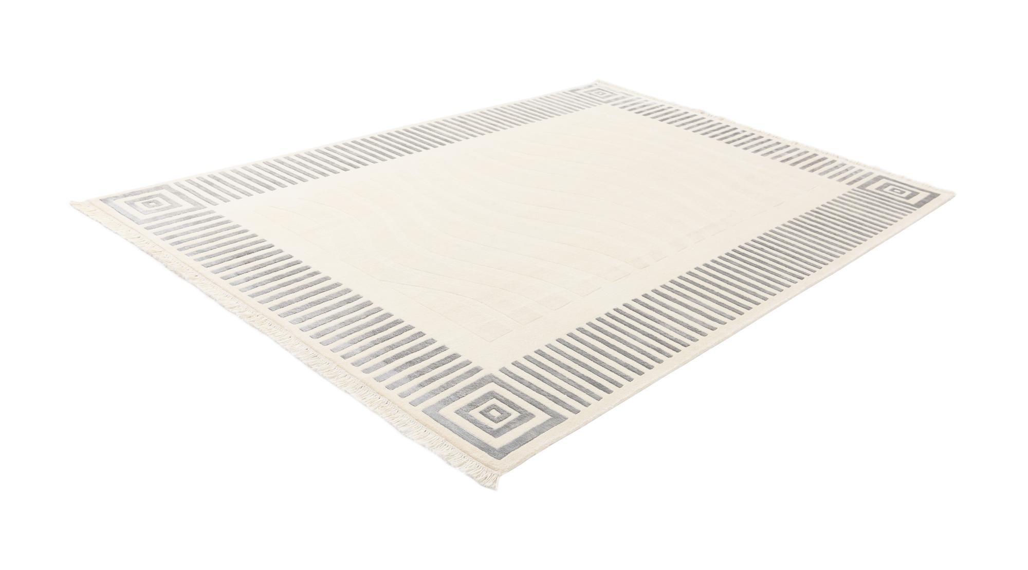 6' 7 x 9' 9 Hand Knotted Darya Wool Rug