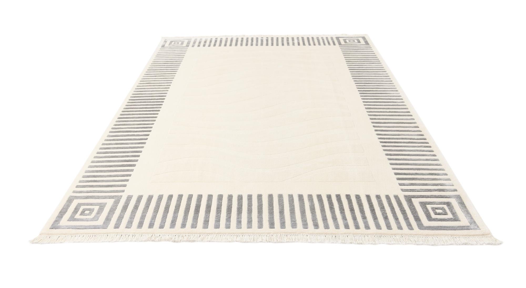 6' 7 x 9' 9 Hand Knotted Darya Wool Rug
