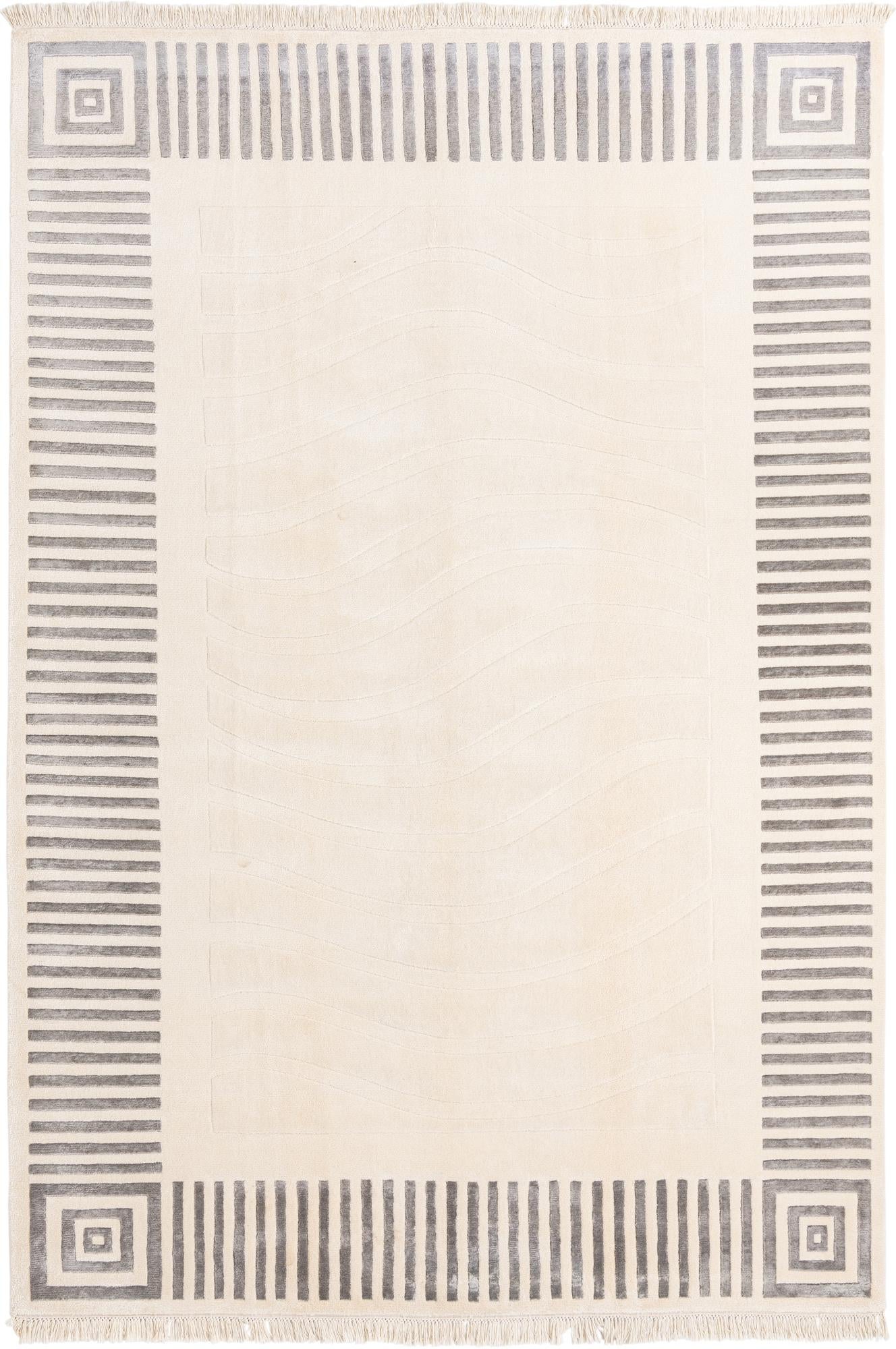 6' 7 x 9' 9 Hand Knotted Darya Wool Rug