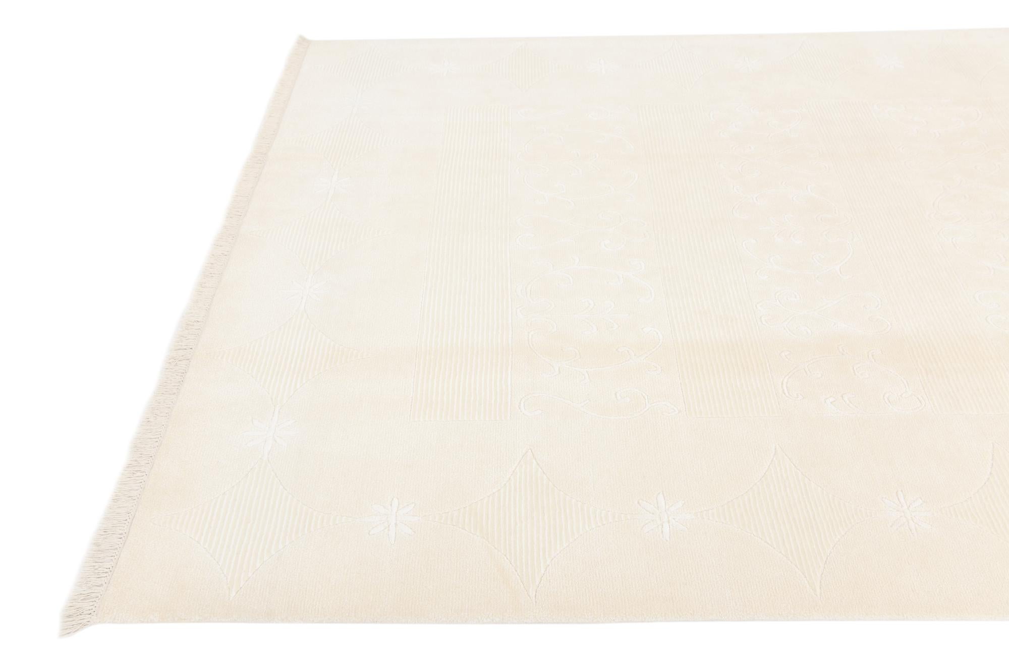 6' 7 x 9' 11 Hand Knotted Darya Wool Rug