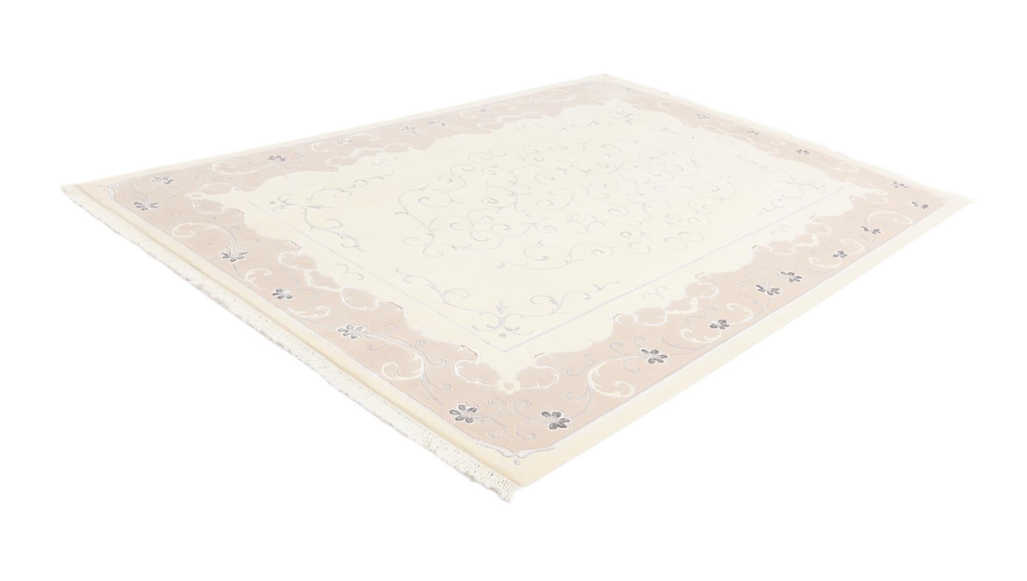 6' 7 x 9' 9 Hand Knotted Darya Wool Rug