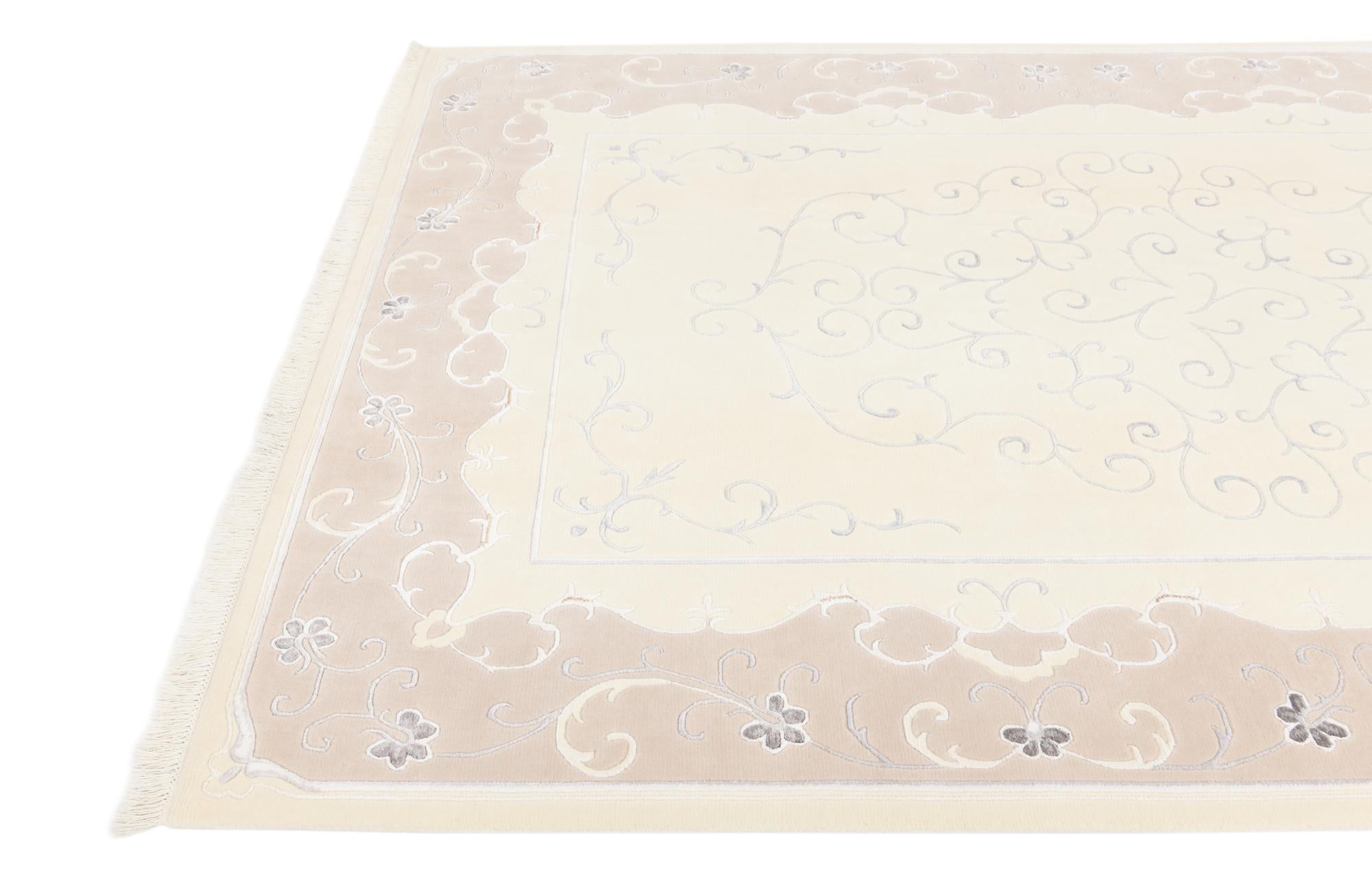 6' 7 x 9' 9 Hand Knotted Darya Wool Rug