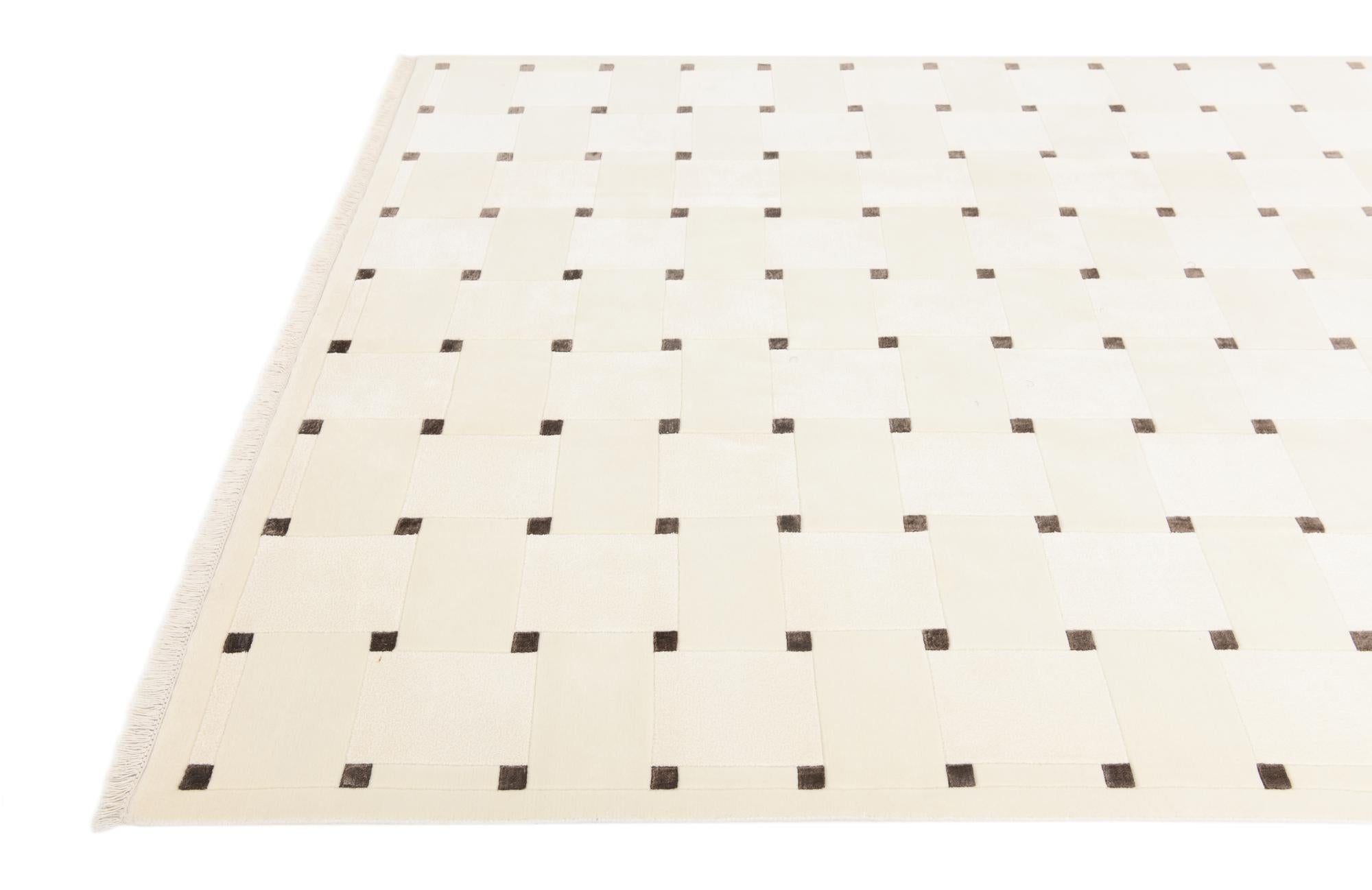 6' 6 x 9' 11 Hand Knotted Darya Wool Rug