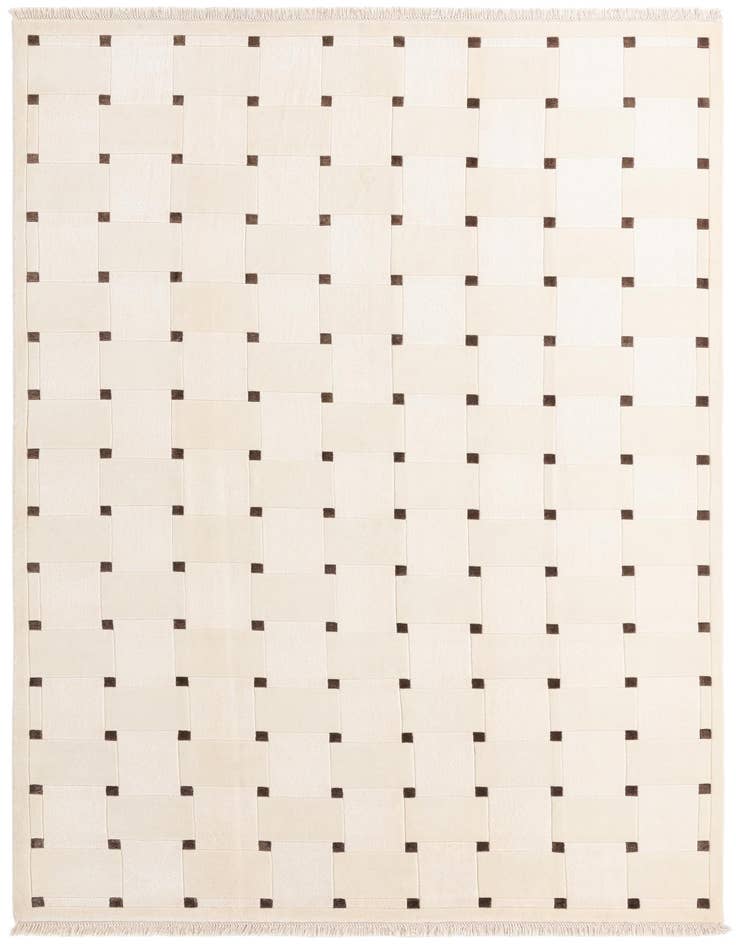 Detail image of 6' 6 x 9' 11 Hand Knotted Darya Wool Rug