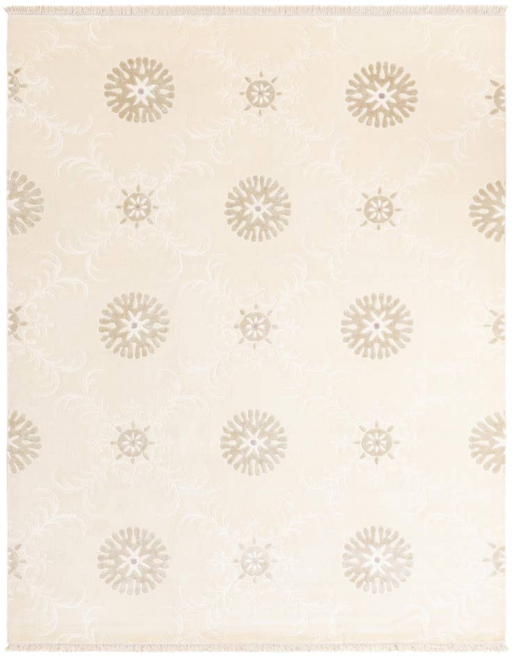Detail image of 6' 11 x 9' 9 Hand Knotted Darya Wool Rug