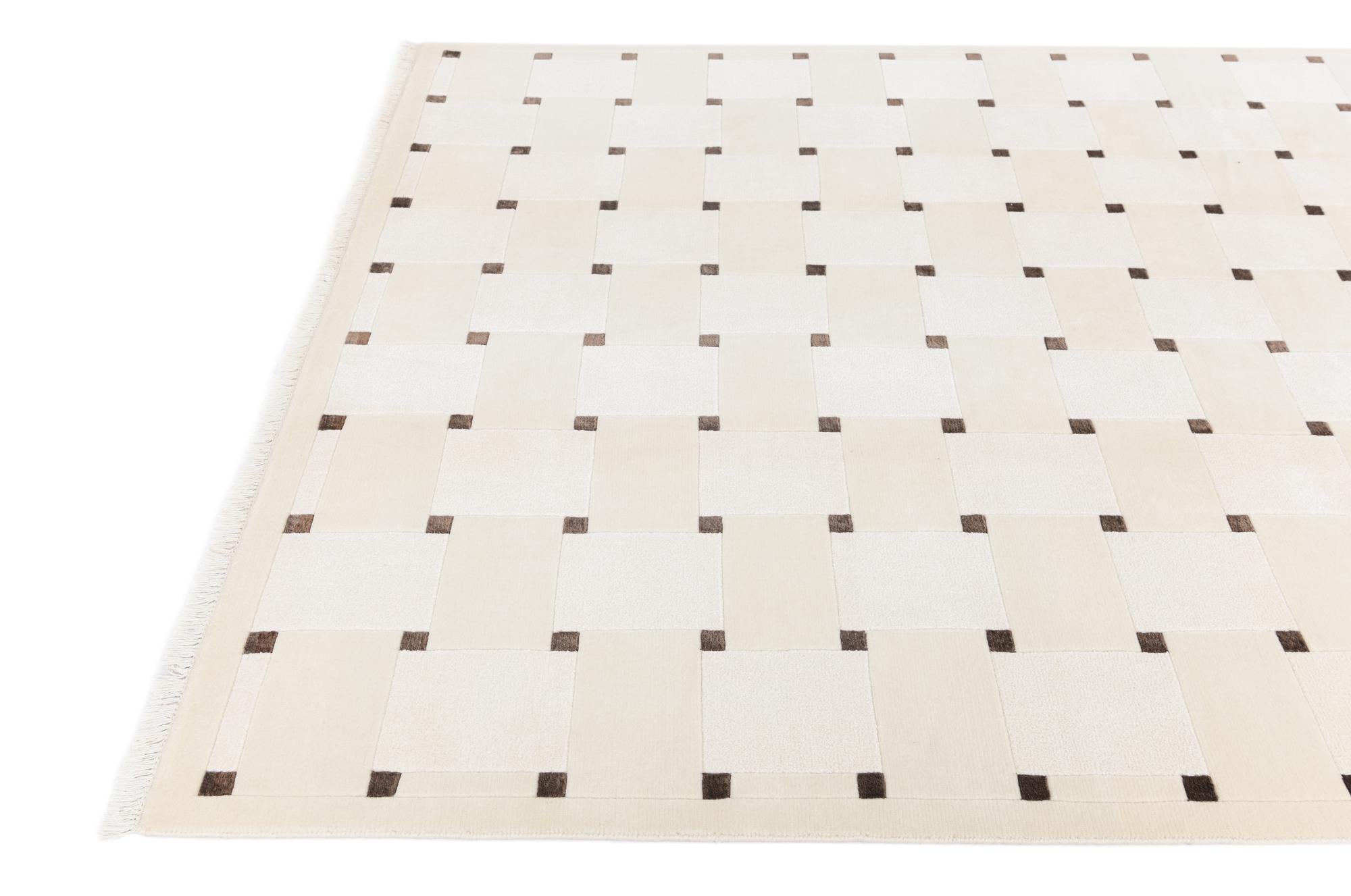 6' 5 x 9' 10 Hand Knotted Darya Wool Rug