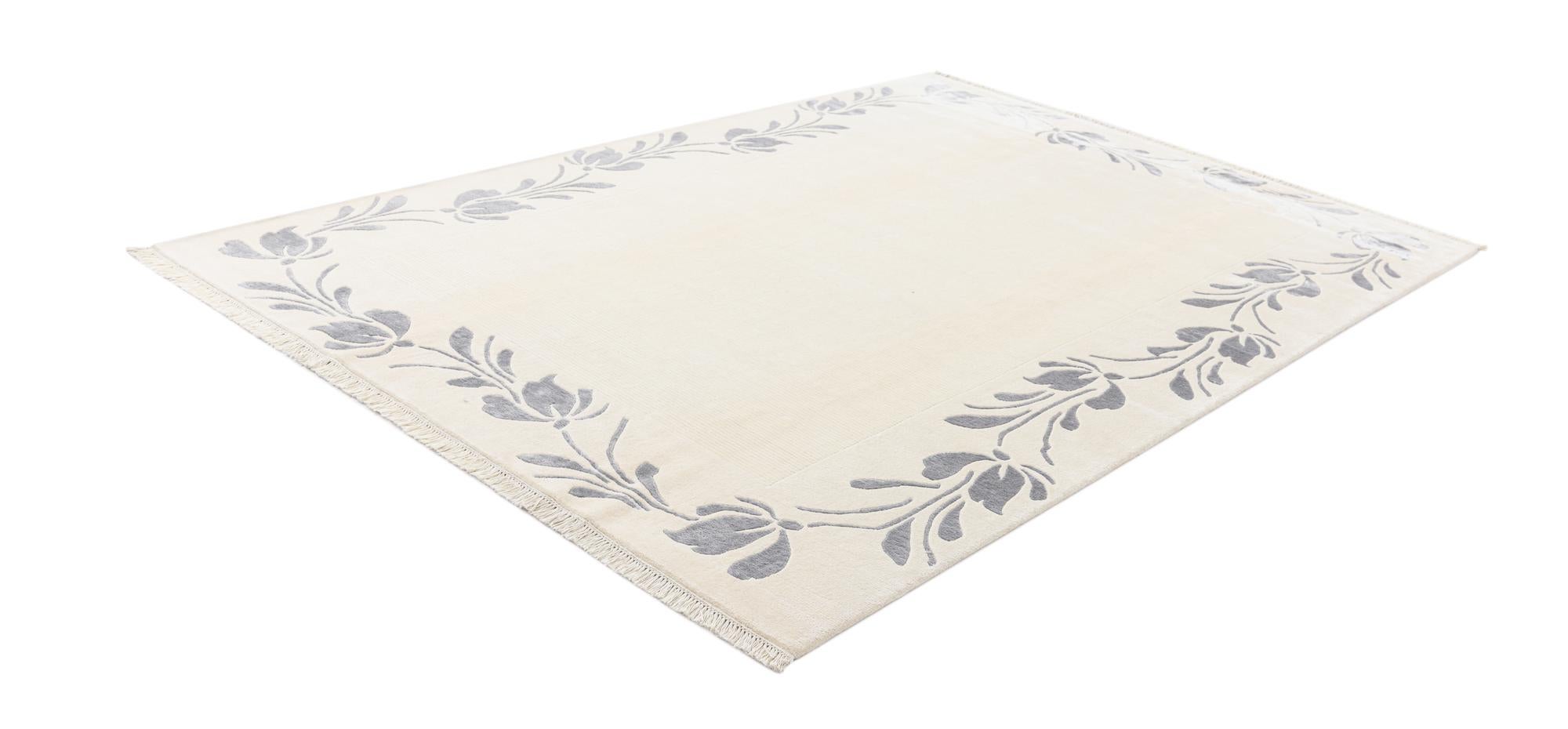 6' 7 x 9' 10 Hand Knotted Darya Wool Rug