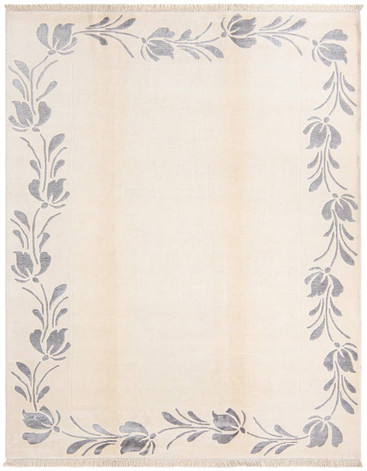 Detail image of 6' 7 x 9' 10 Hand Knotted Darya Wool Rug