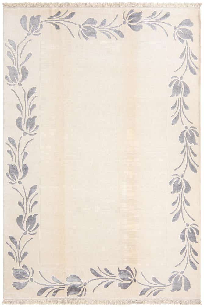 6' 7 x 9' 10 Hand Knotted Darya Wool Rug