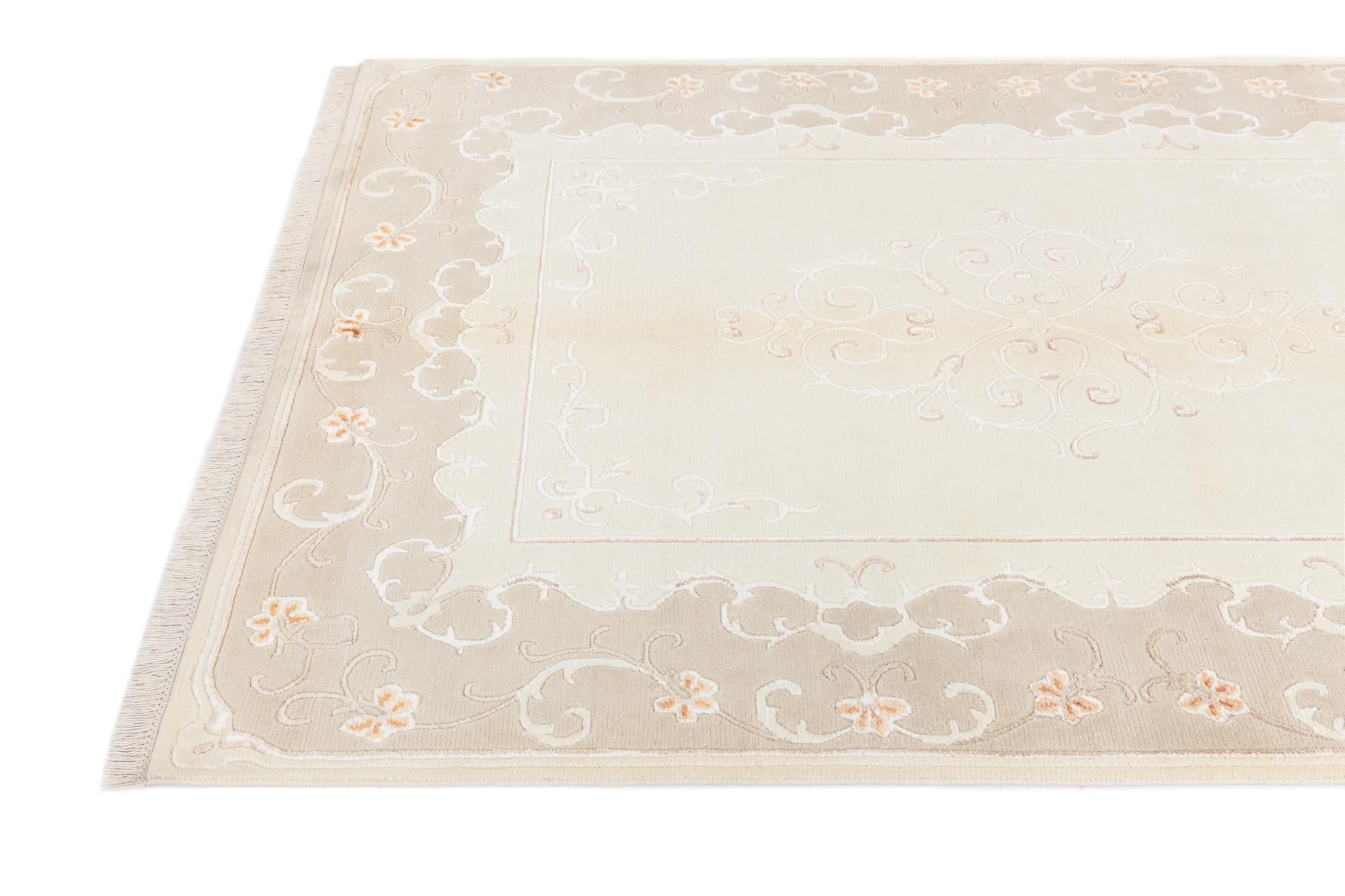 4' 11 x 6' 11 Hand Knotted Darya Wool Rug