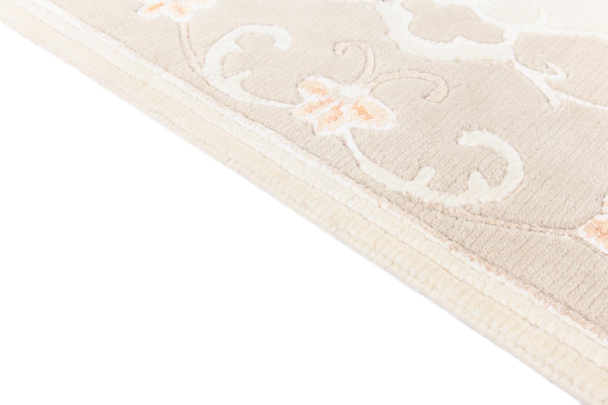 4' 11 x 6' 11 Hand Knotted Darya Wool Rug