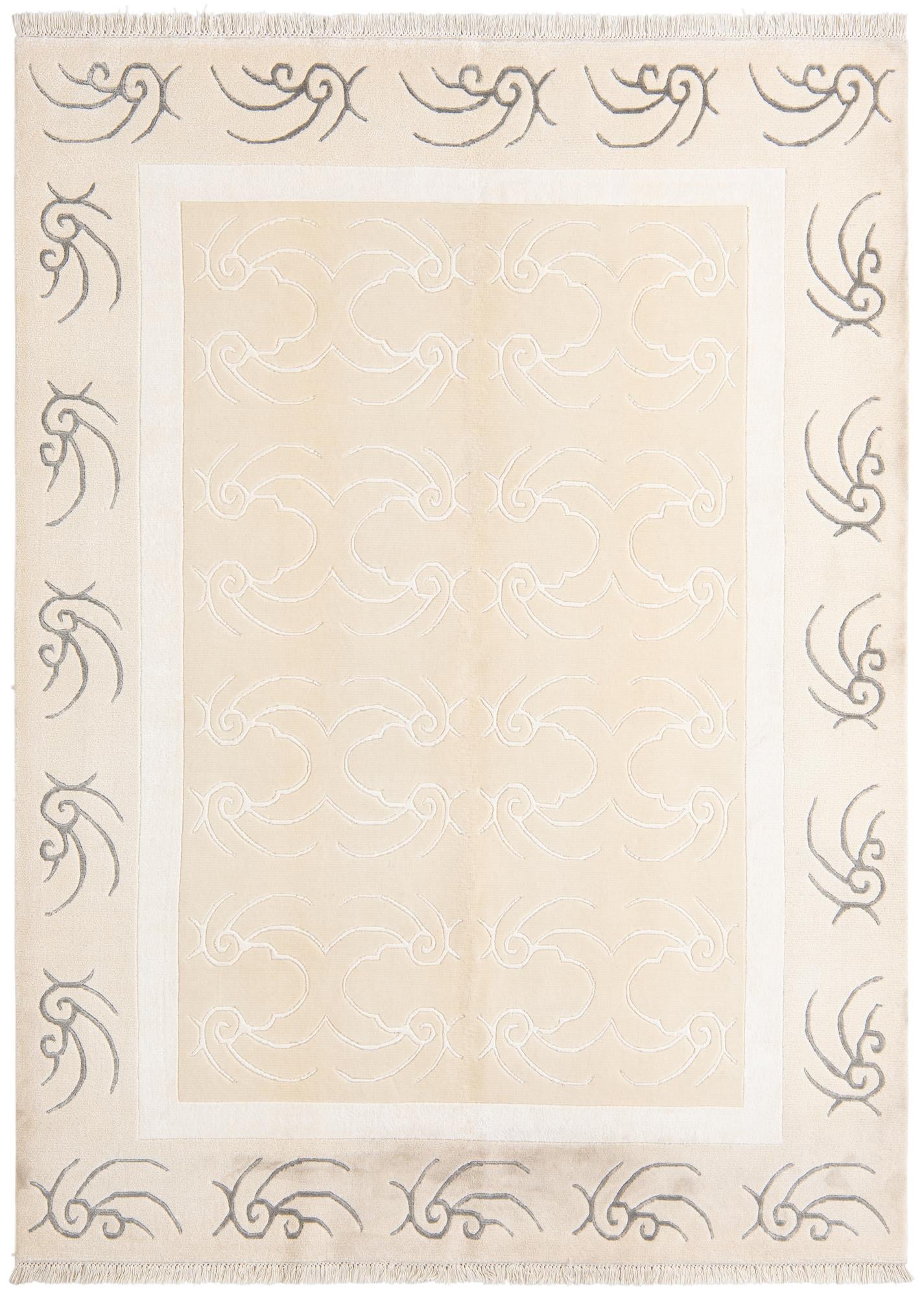 5' 7 x 7' 10 Hand Knotted Darya Wool Rug