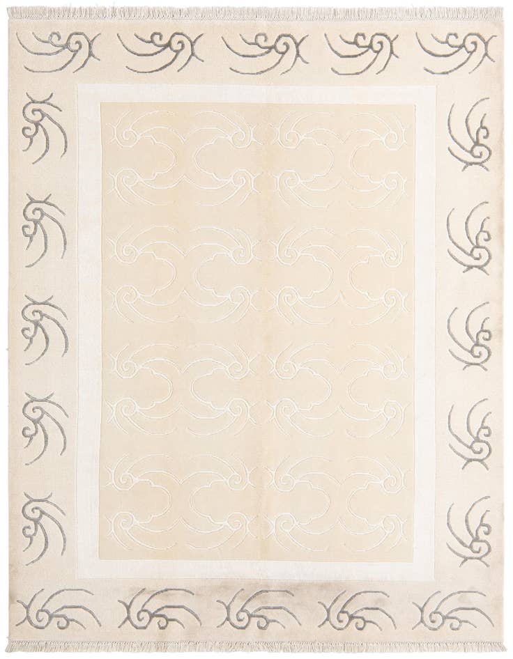 Detail image of 5' 7 x 7' 10 Hand Knotted Darya Wool Rug