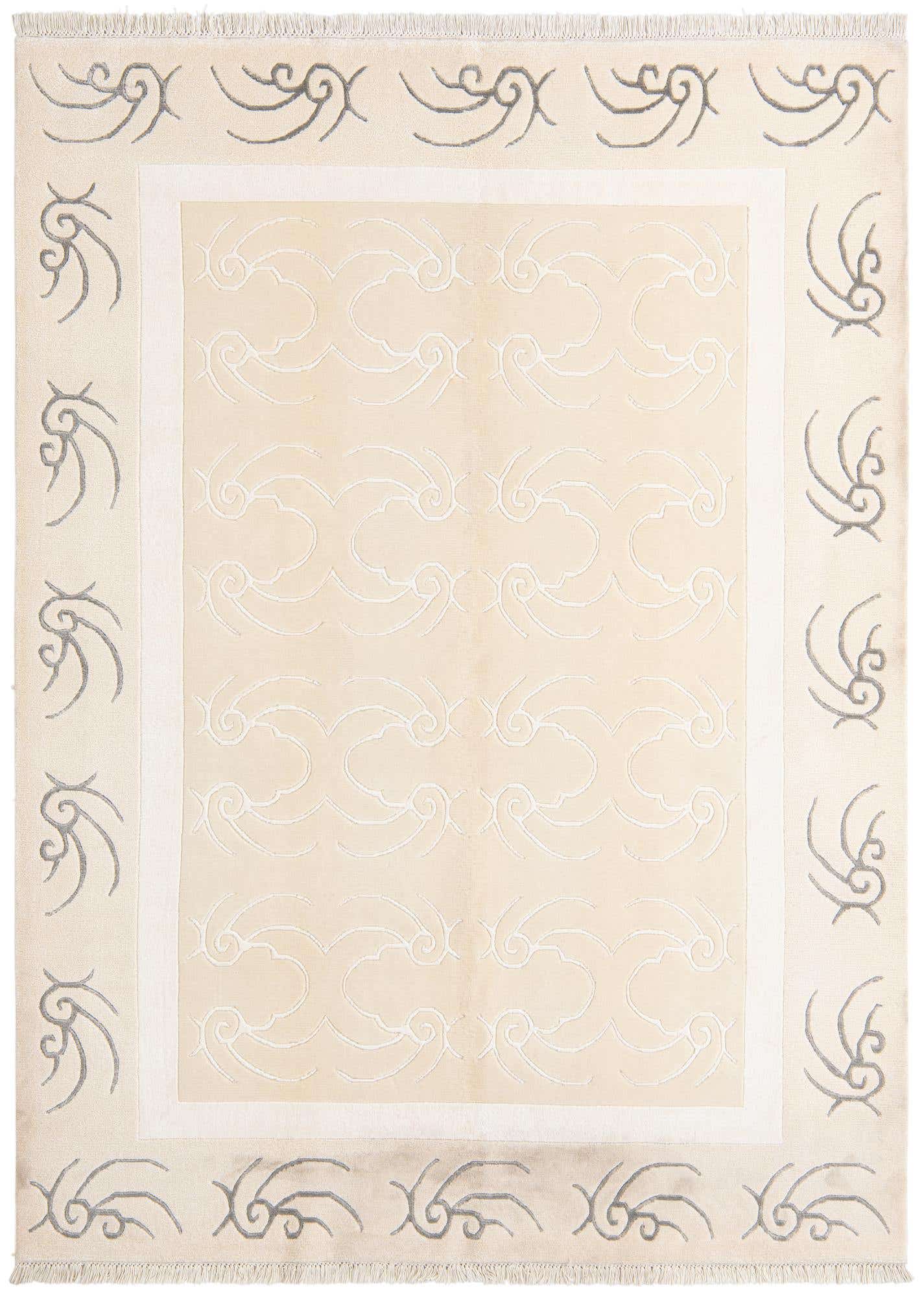 5' 7 x 7' 10 Hand Knotted Darya Wool Rug