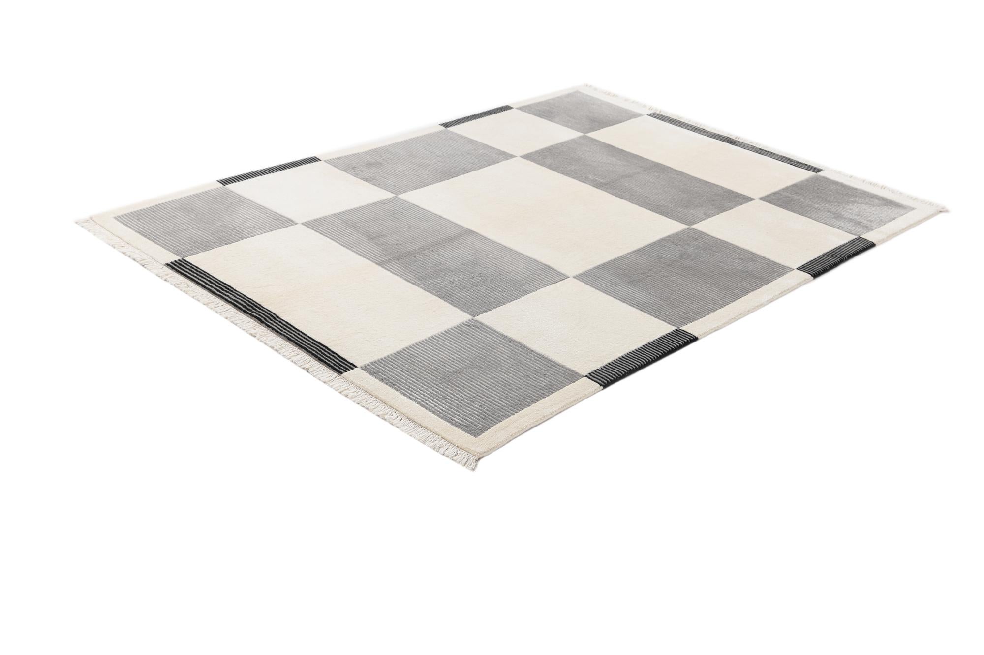 4' 11 x 6' 7 Hand Knotted Darya Wool Rug