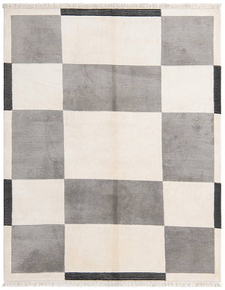 Detail image of 4' 11 x 6' 7 Hand Knotted Darya Wool Rug