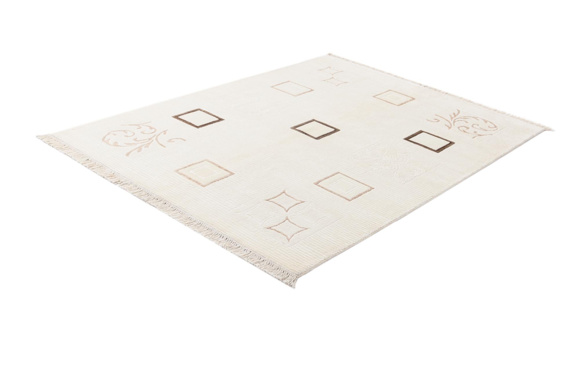 4' 11 x 6' 7 Hand Knotted Darya Wool Rug