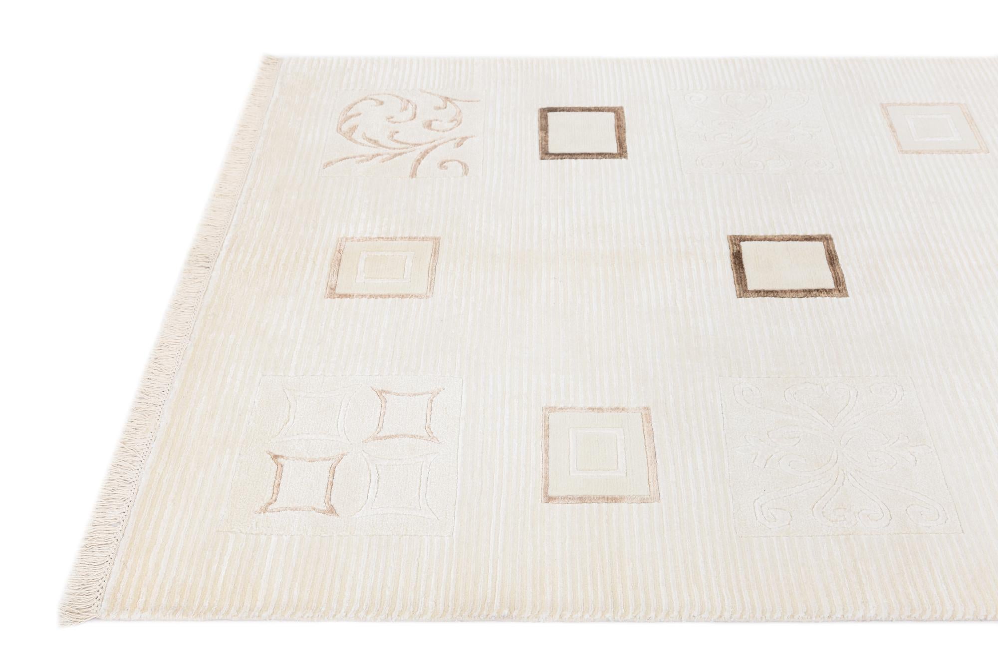 4' 11 x 6' 7 Hand Knotted Darya Wool Rug