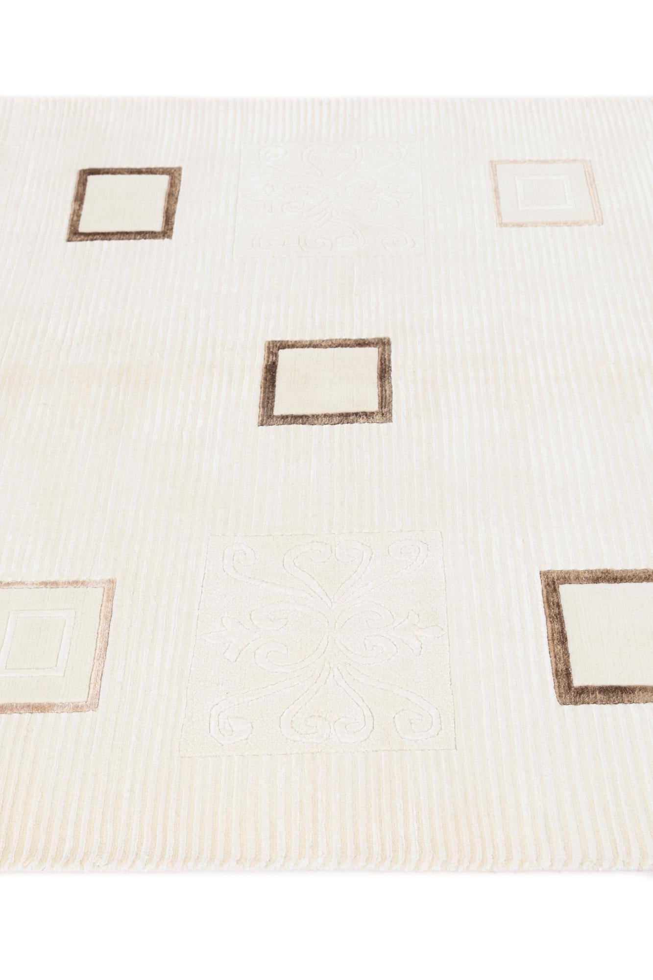 4' 11 x 6' 7 Hand Knotted Darya Wool Rug