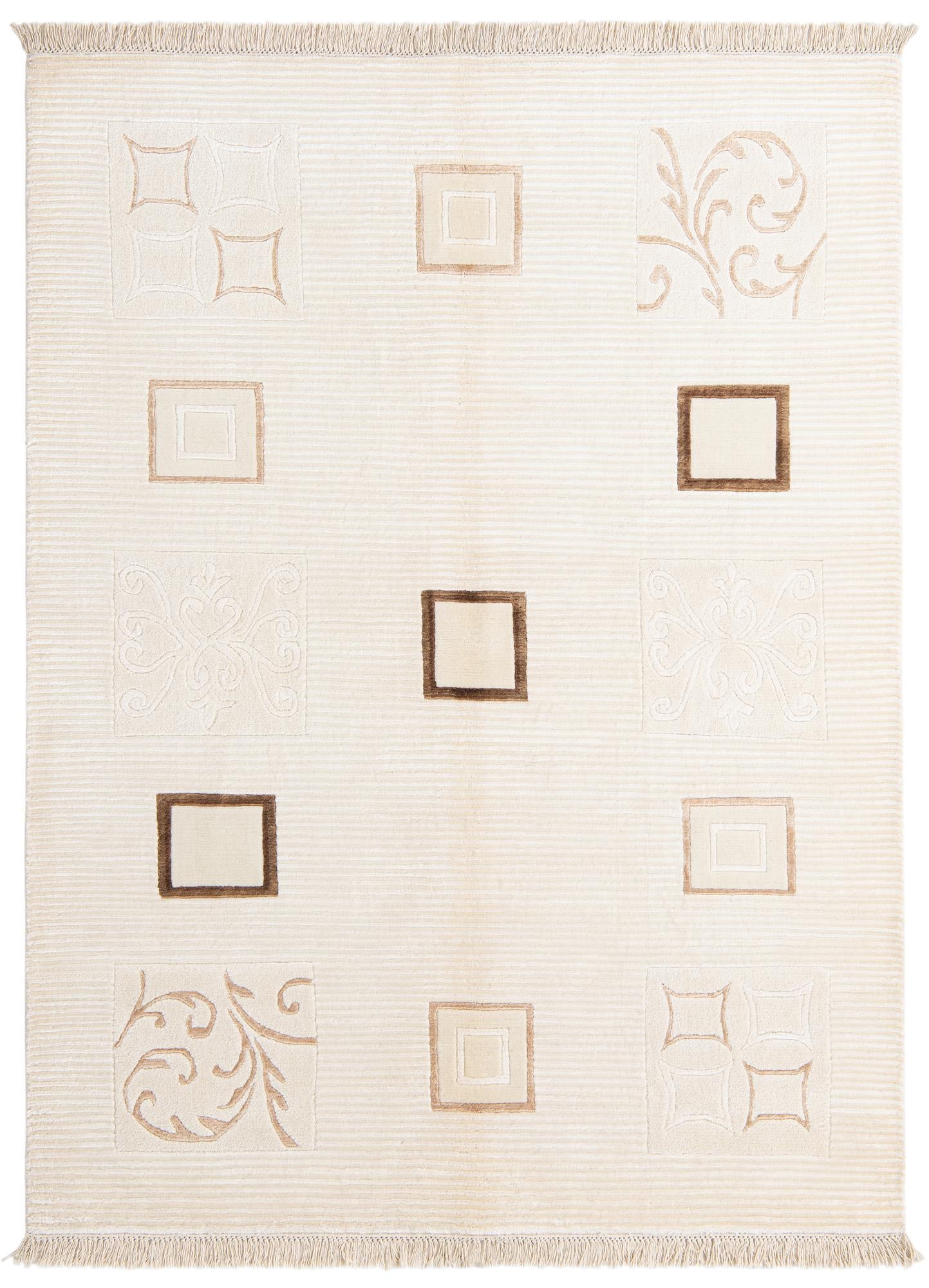 4' 11 x 6' 7 Hand Knotted Darya Wool Rug