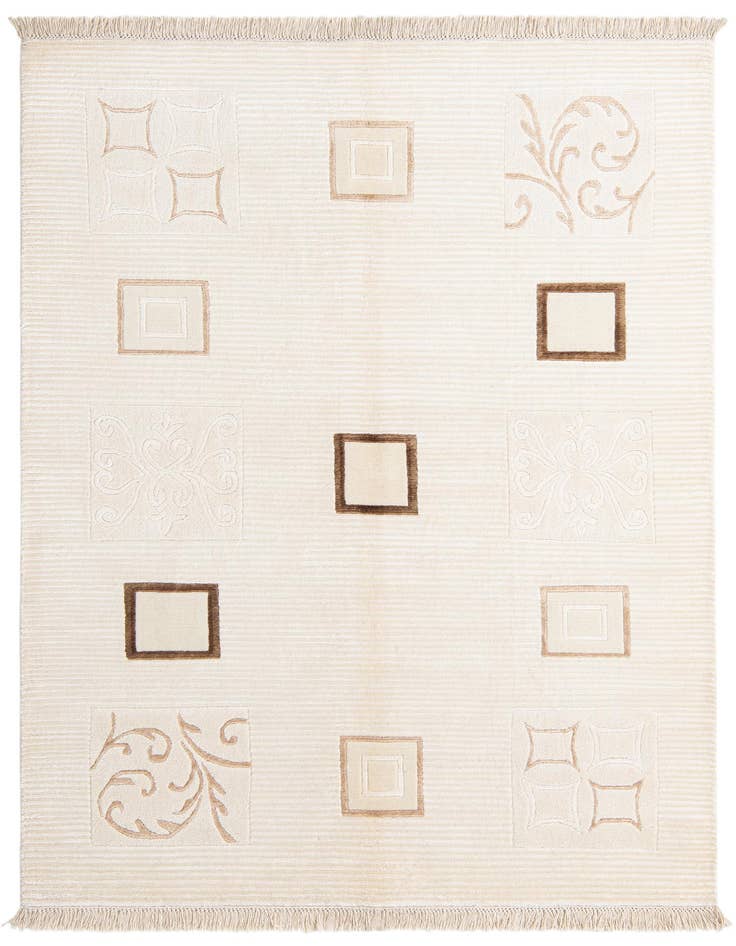 Detail image of 4' 11 x 6' 7 Hand Knotted Darya Wool Rug