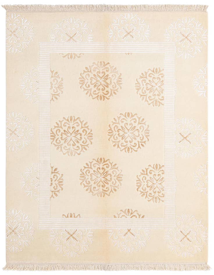 Detail image of 4' 10 x 6' 5 Hand Knotted Darya Wool Rug