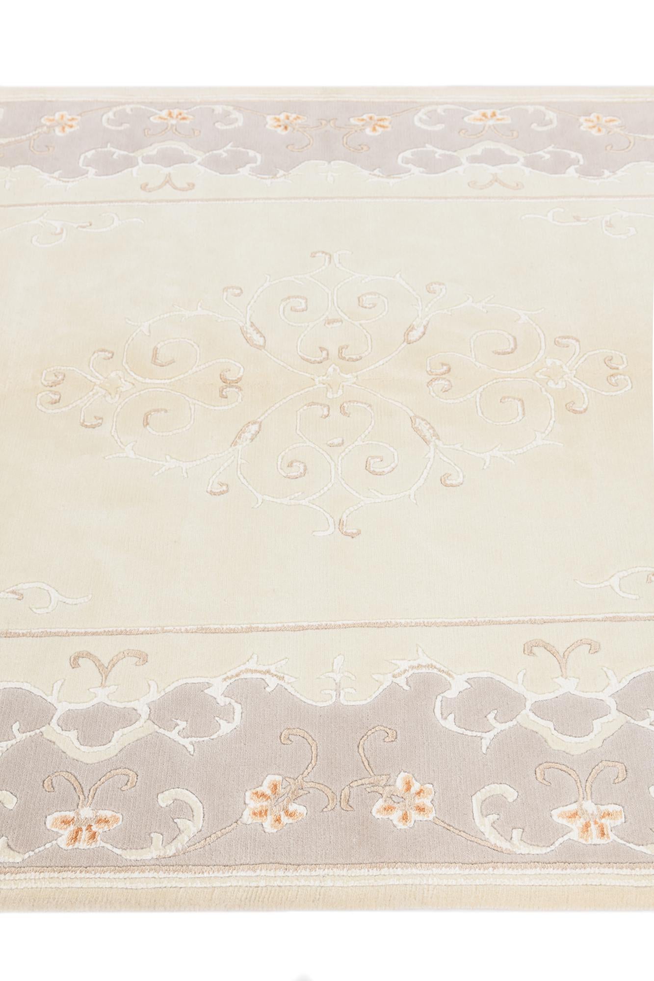 4' 11 x 6' 10 Hand Knotted Darya Wool Rug