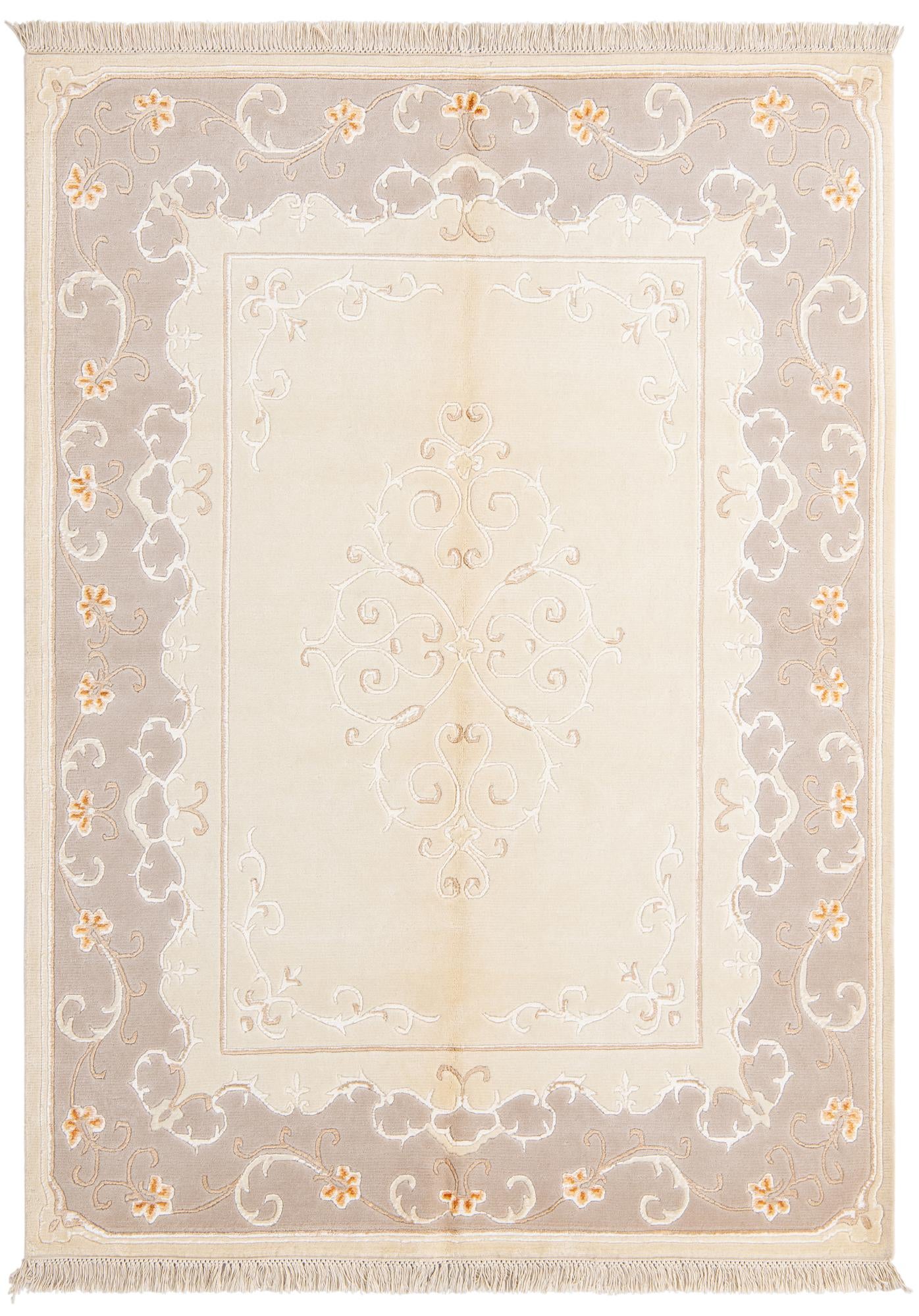 4' 11 x 6' 10 Hand Knotted Darya Wool Rug