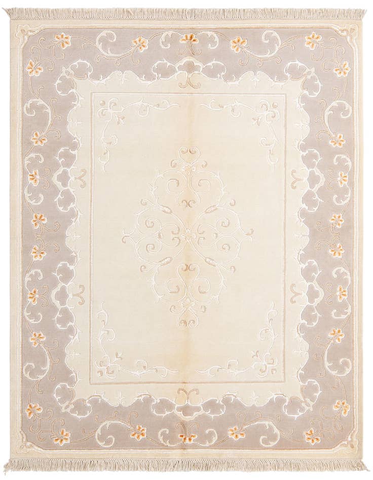 Detail image of 4' 11 x 6' 10 Hand Knotted Darya Wool Rug