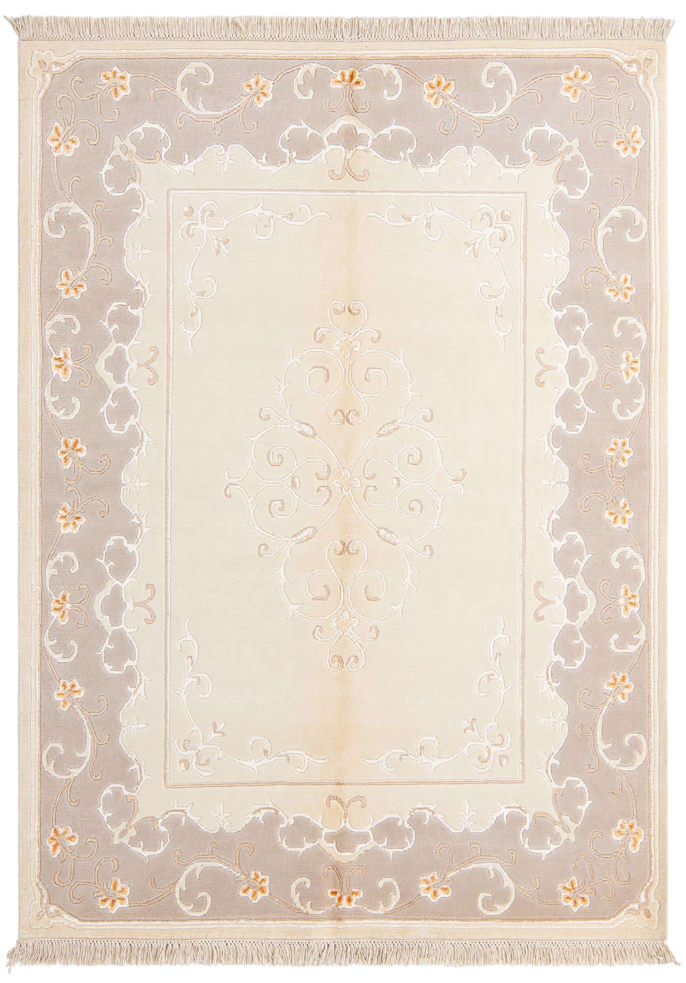 4' 11 x 6' 10 Hand Knotted Darya Wool Rug