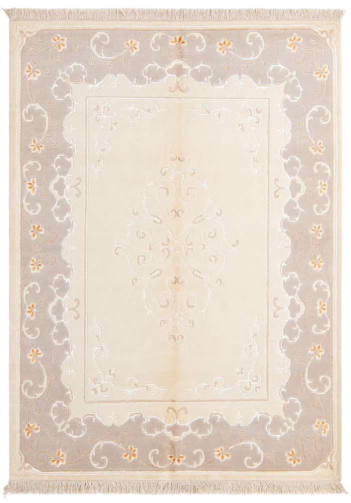 4' 11 x 6' 10 Hand Knotted Darya Wool Rug