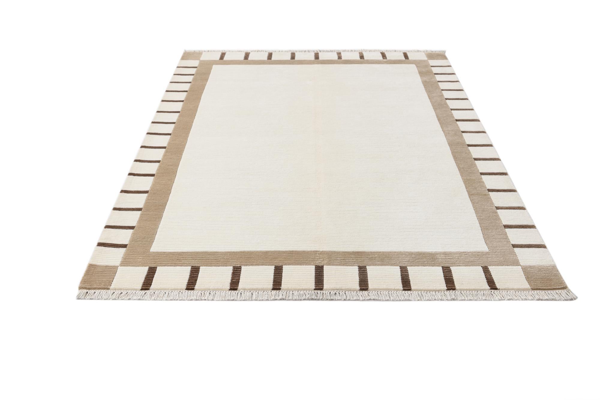 4' 11 x 6' 11 Hand Knotted Darya Wool Rug