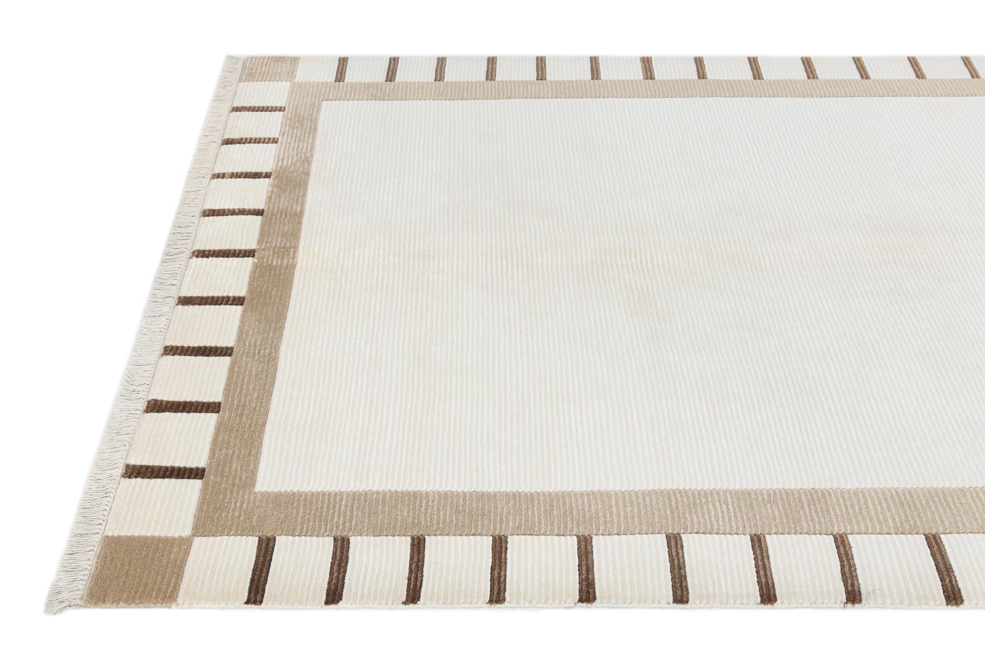 4' 11 x 6' 11 Hand Knotted Darya Wool Rug