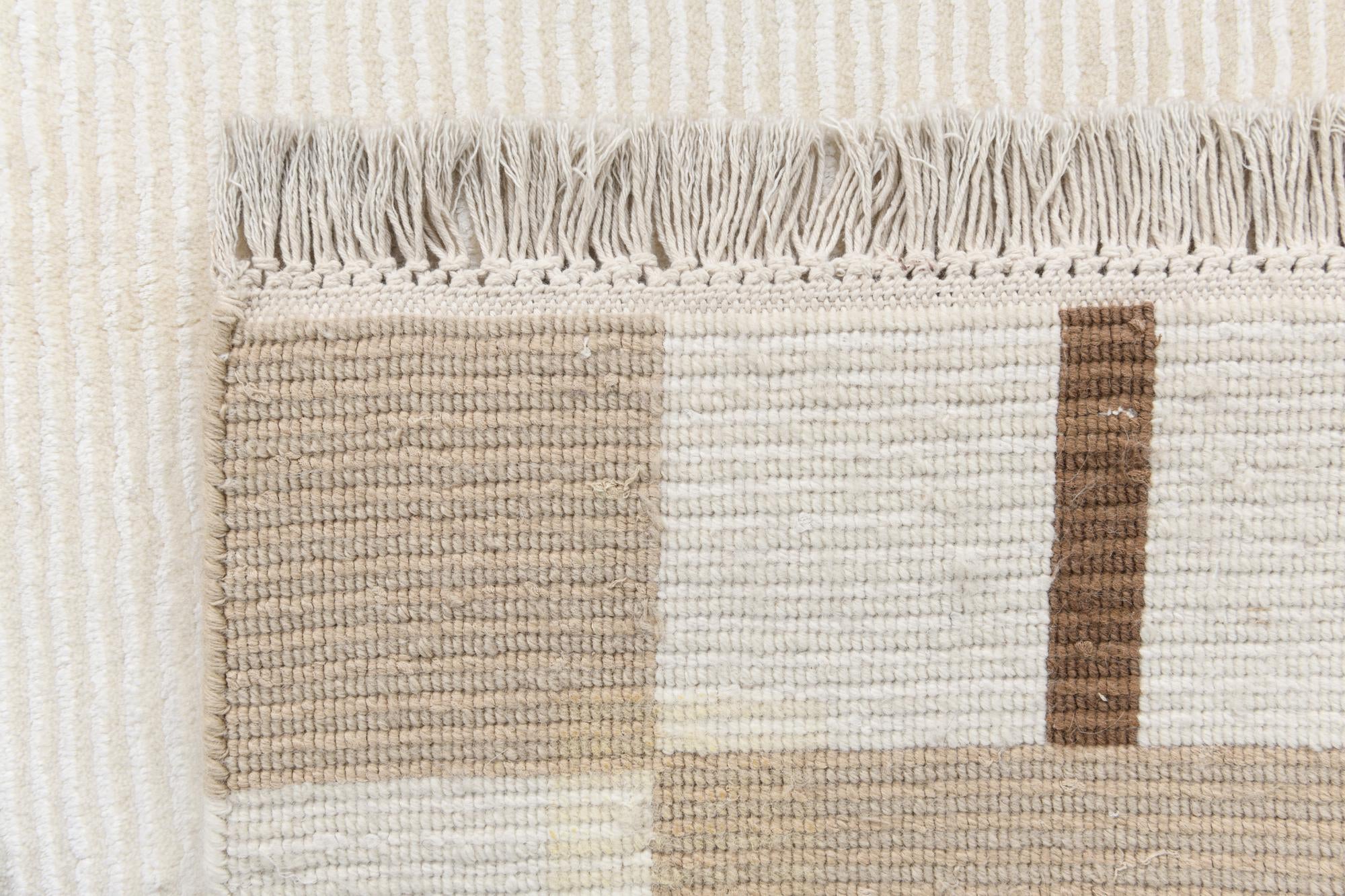4' 11 x 6' 11 Hand Knotted Darya Wool Rug