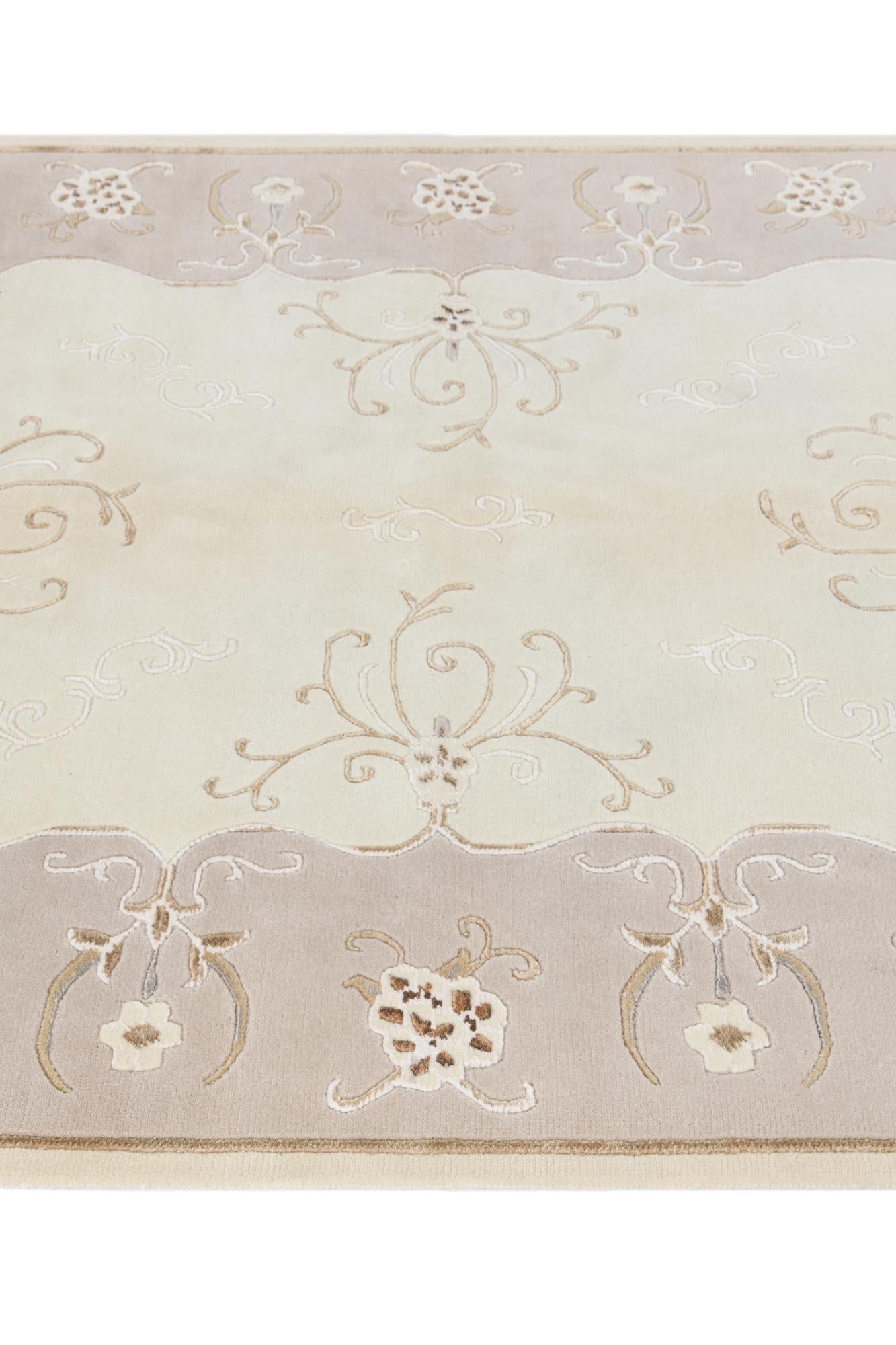5' 1 x 6' 5 Hand Knotted Darya Wool Rug