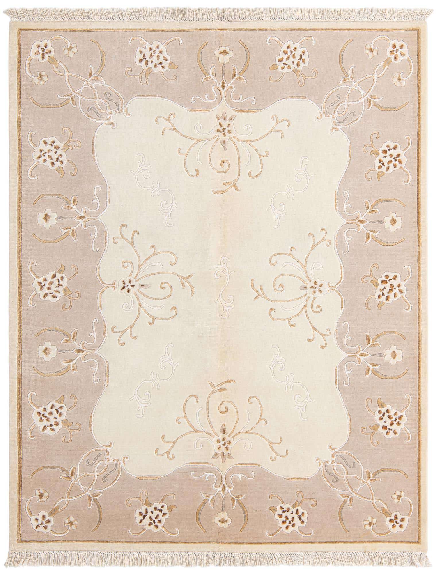 5' 1 x 6' 5 Hand Knotted Darya Wool Rug
