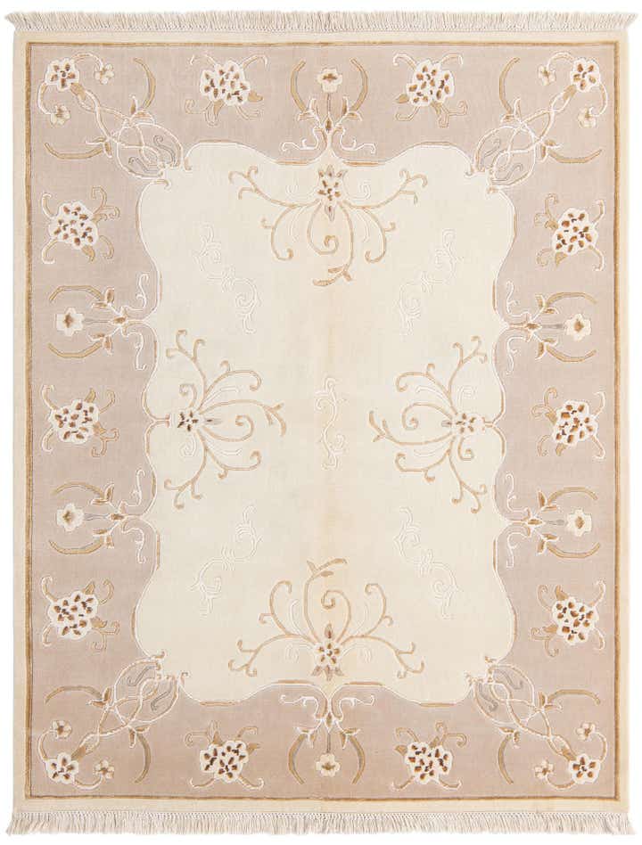 5' 1 x 6' 5 Hand Knotted Darya Wool Rug