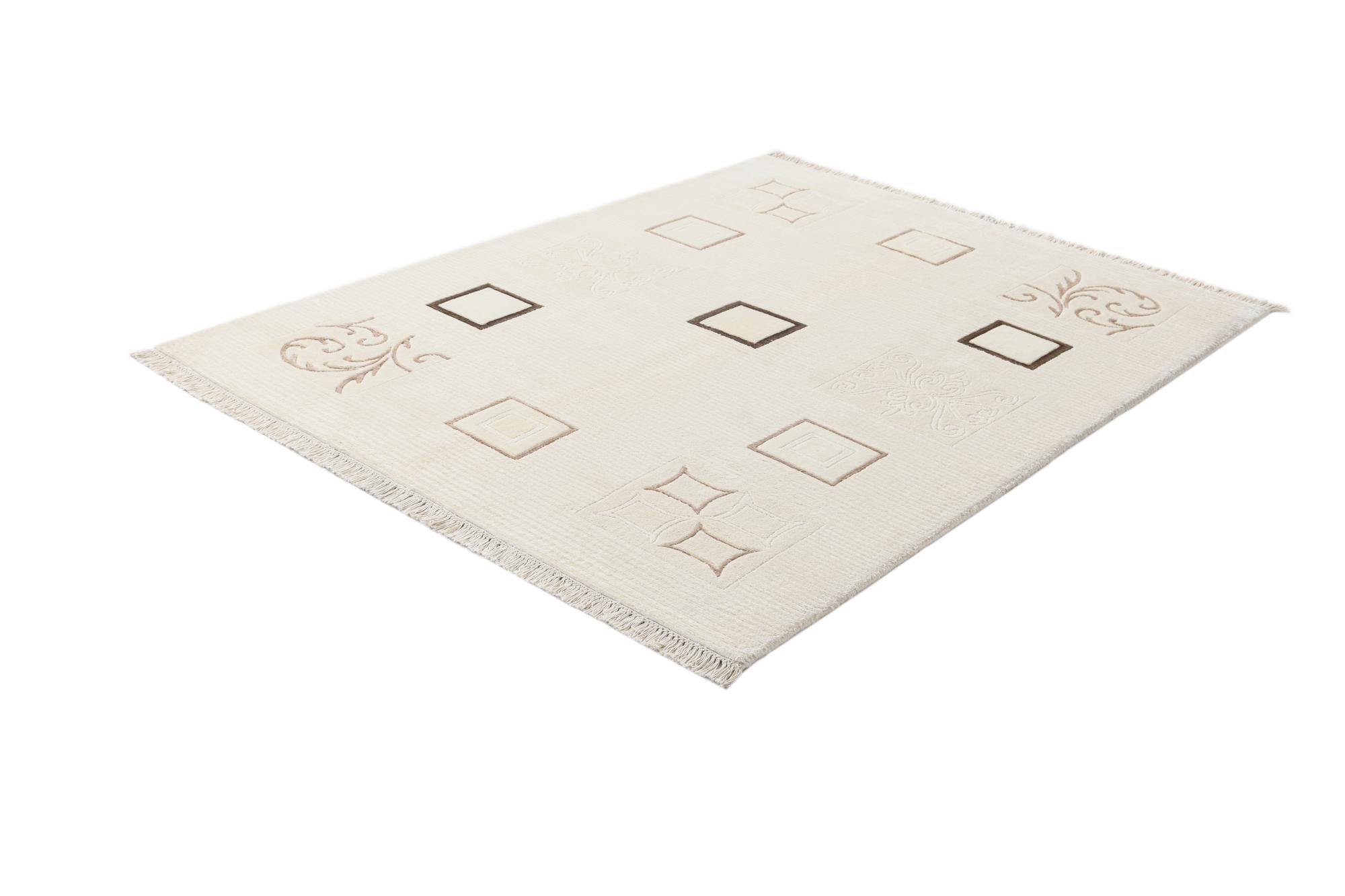 5' x 6' 7 Hand Knotted Darya Wool Rug