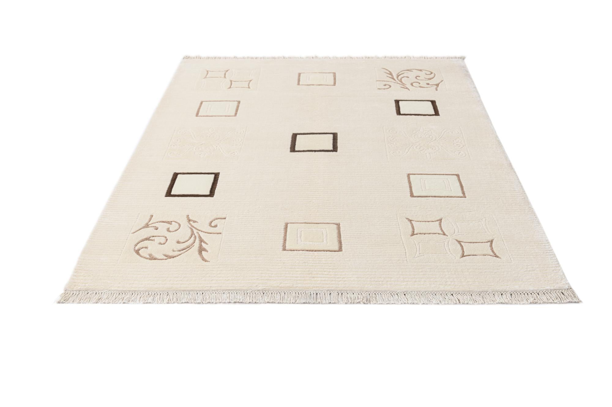 5' x 6' 7 Hand Knotted Darya Wool Rug