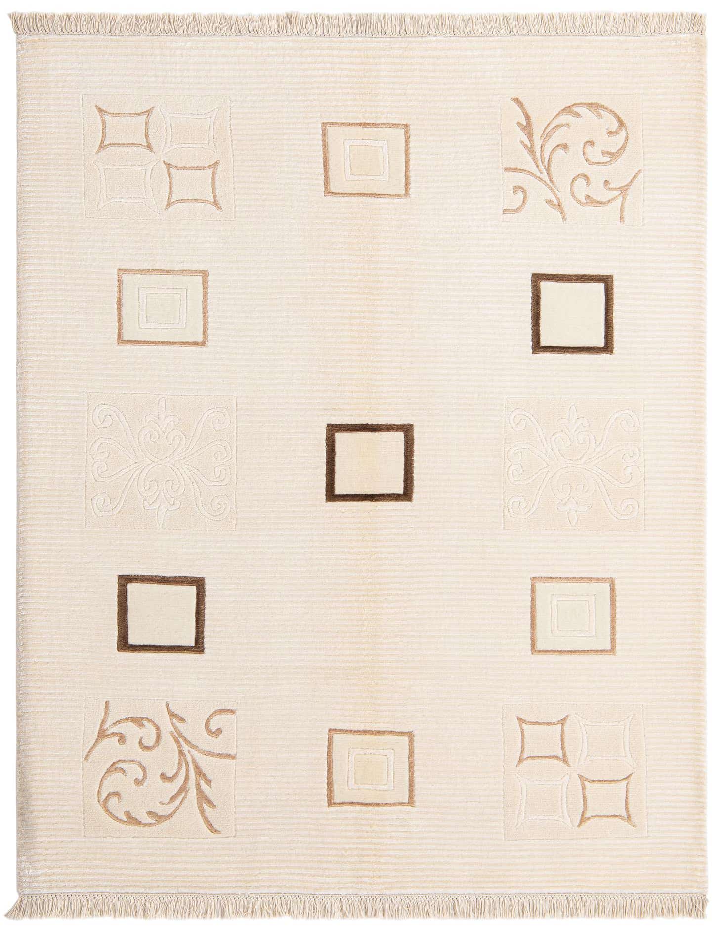 5' x 6' 7 Hand Knotted Darya Wool Rug