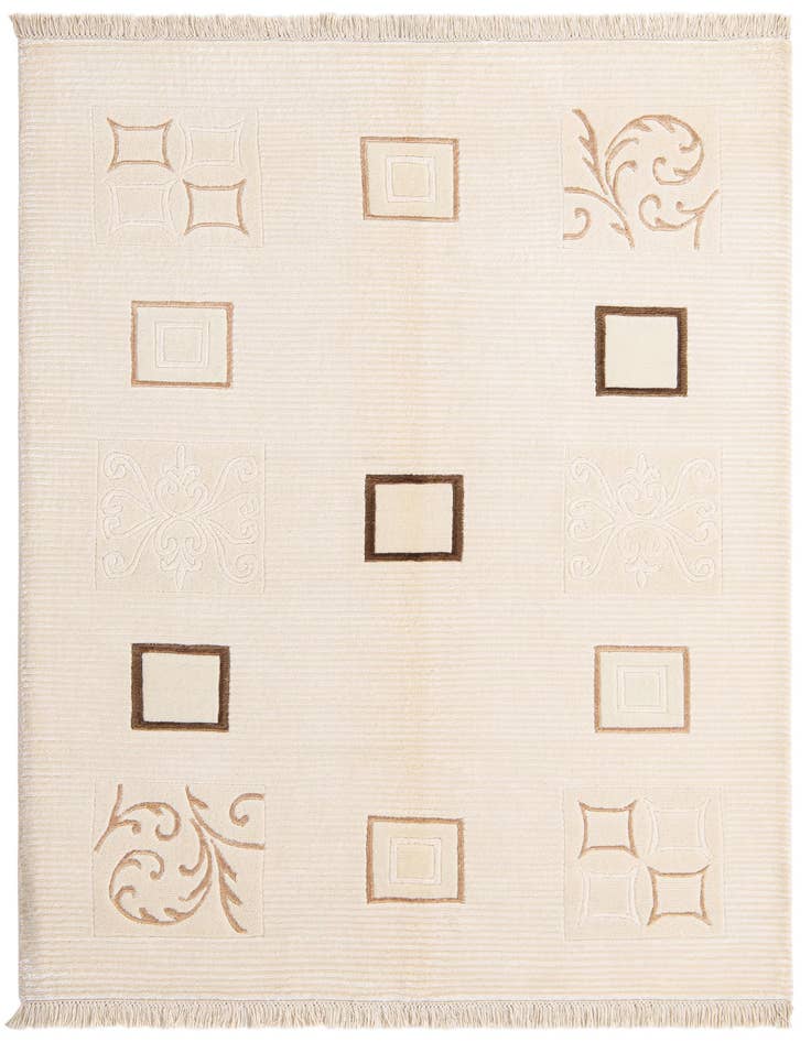 Detail image of 5' x 6' 7 Hand Knotted Darya Wool Rug
