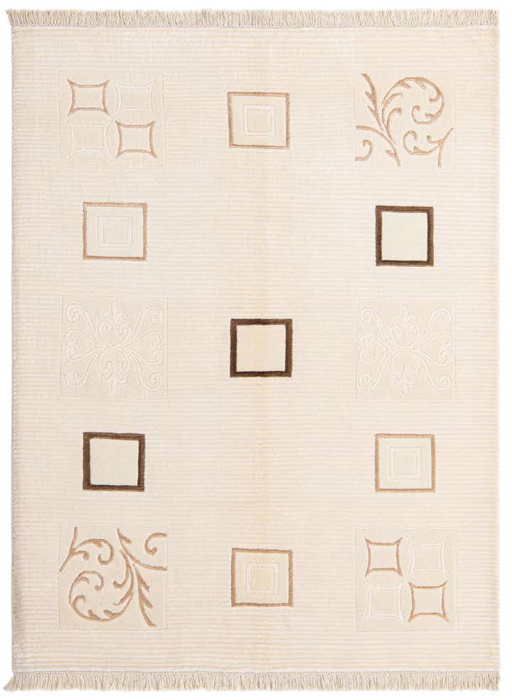 5' x 6' 7 Hand Knotted Darya Wool Rug