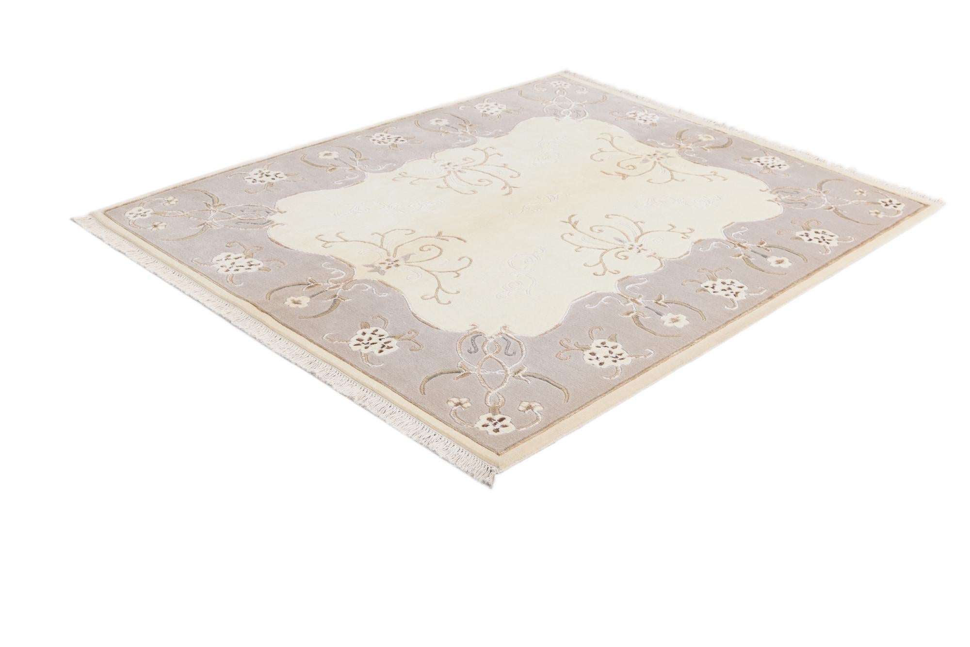4' 11 x 6' 6 Hand Knotted Darya Wool Rug